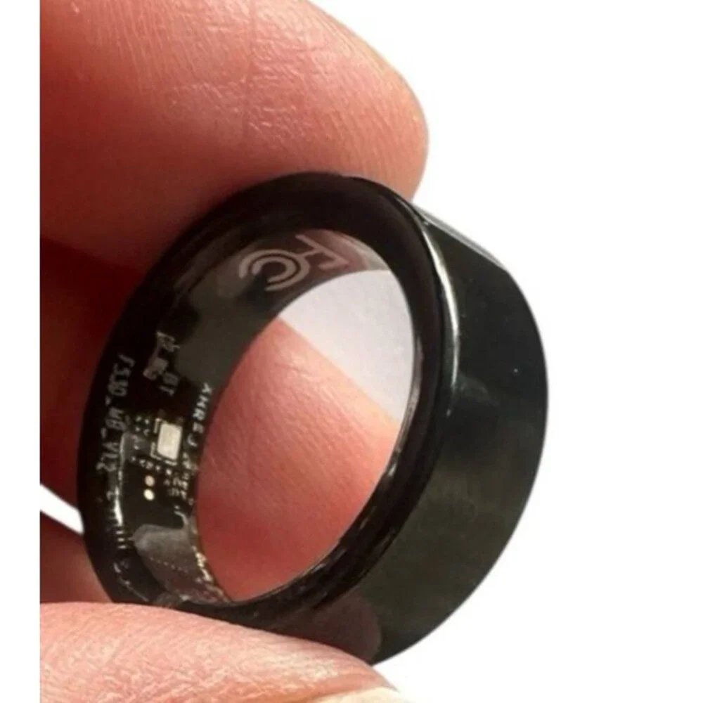 Lefun Health Black Smart Ring Size 8 for Android & Ios Heart Rate Monitor